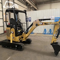 Excavator Mini Crawler Bekas CAT 301.7 CR 1.8 Ton dengan Mesin Cat C1.1, Alat Penggali Kompak untuk Pekerjaan Taman, Pembongkaran Dalam Ruangan, dan Pekerjaan di Area Sempit