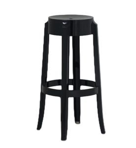 Tabouret de bar, tabouret rond de laboratoire, chaise de réception PC, tabouret design nordique en acrylique transparent - Product Image 2