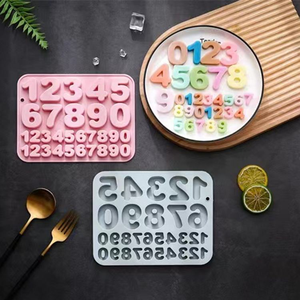 <span class=keywords><strong>Moule</strong></span> en silicone en forme de nombre, bricolage, pâtisserie, <span class=keywords><strong>chocolat</strong></span>, bougie, décoration de gâteaux - Product Image 5