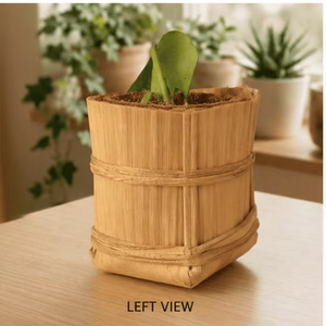 Carved Bamboo Chopstick Holder with Natural Texture Storage Rack Cute Kitchen Table Organizer for Home <b>Office</b> - Product Image 3
