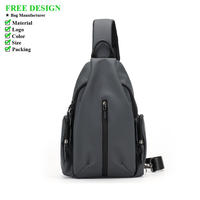 Nueva Bolsa Deportiva Casual para Hombre, Bolsa de Pecho de Alta Gama, Impermeable y Multifuncional