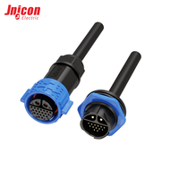 Connecteur de signal et d'alimentation multicanal M25 2+20 broches 22 broches 20A 5A 300V 60V IP67, ensemble de fiches étanches autobloquantes