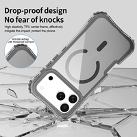 Coque de protection robuste antichoc magnétique 3-en-1 JUNBO pour iPhone 18 17 16 15 Pro Max, hybride TPU PC