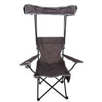 Vente en gros chaise portable mobilier d'extérieur accessoires de camping chaise de pêche pliable légère pour la plage avec porte-gobelet pare-soleil