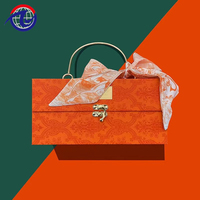 Boîte cadeau en carton de luxe personnalisée pour la Saint-Valentin, boîte en carton, boîte cadeau en papier avec poignée et serrure pour mariage, anniversaire