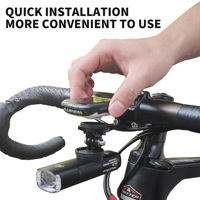 Aluminium legierung GPS Fahrrad lenker Computer halterung Fabrik Großhandel Sport kamera Fahrrad Licht halterung Teile für Garmin