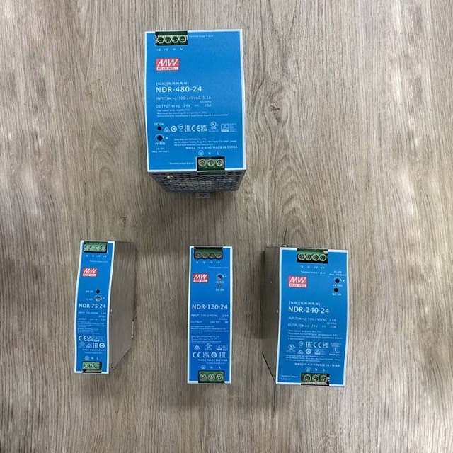 Ndr-75w-24v Ndr-75-24 NDR-75-24 Guide Rail Type Switching Power Supply 24 V Dc NDR-75-24 Meanwell Power Supply