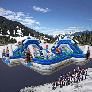 Terrain <span class=keywords><strong>de</strong></span> jeu gonflable <span class=keywords><strong>de</strong></span> neige d'hiver d'obstacle gonflable extérieur parcours d'obstacles - Product Image 4