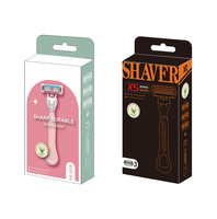 Rasoir de sécurité portable pour femme, idéal pour les aisselles, avec lame de rechange, cadeau parfait pour les femmes nomades