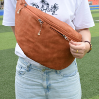 Sac banane unisexe personnalisé, décontracté, minimaliste, tendance, imperméable, pour le quotidien, avec fermeture éclair, sac de poitrine sportif