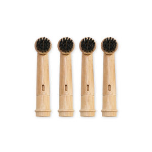 LULA Setole Naturali Biodegradabili Ecologiche <span class=keywords><strong>di</strong></span> Cinghiale e Crine <span class=keywords><strong>di</strong></span> Cavallo per <span class=keywords><strong>Testine</strong></span> <span class=keywords><strong>di</strong></span> <span class=keywords><strong>Ricambio</strong></span> per Spazzolini Elettrici - Product Image 5
