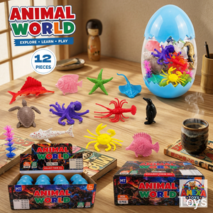 JR MS INDUSTRIES Animal World - Juego de 12 Figuras de PVC de Criaturas Marinas, Regalo Coleccionable para Niños, Preventa, 7-12 Meses - Product Image 1