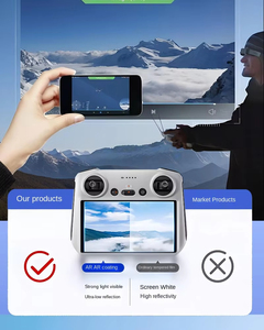 Temperli cam ekran koruyucu için DJI Mini <span class=keywords><strong>3</strong></span>/Mini <span class=keywords><strong>2</strong></span> RC denetleyici, 9H sertlik anti-çizik, AR kaplama, ultra-düşük yansıma - Product Image 6