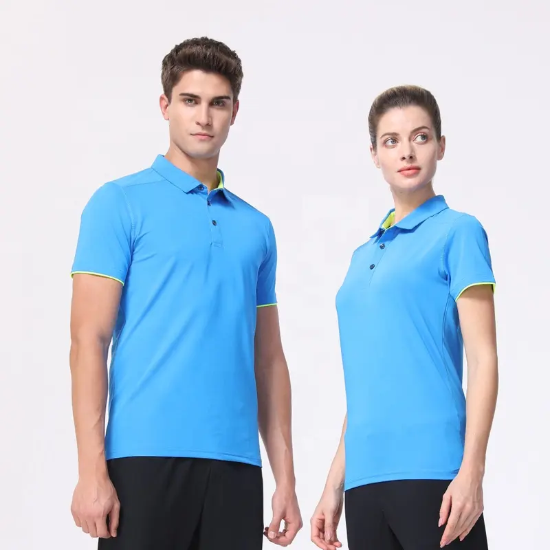Harga Pabrik Sesuai Pesanan Merek Anda Sendiri Kaos Polo Uniseks Lengan Pendek Pria T-shirt Polo Golf Pria Cepat Kering