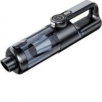 Aspirateur de voiture portable 17000Pa 2-en-1 mini 0,45L, souffleur d'air, batterie 6000mAh, lumière LED, buses multiples