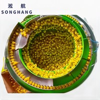 Grande base stable, vibration haute vitesse, alimentateur vibrant à capuchons de bouteilles, couvercle insonorisant, équipement d'automatisation, moteur PLC