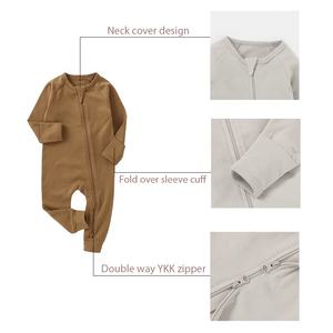 تخفيضات كبيرة على بذلة فوتي للأطفال خريفية بلون واحد ، بيجامة دافئة بأكمام طويلة للأطفال ، رومبير مضلع للأطفال - Product Image 2