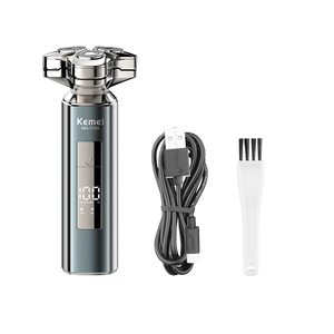 KEMEI Km-t103 Máquina <span class=keywords><strong>de</strong></span> <span class=keywords><strong>Afeitar</strong></span> <span class=keywords><strong>El</strong></span>éctrica con 3 Cabezales Flotantes <span class=keywords><strong>para</strong></span> Hombre, Depiladora Facial, 800mAh, Venta al por Mayor - Product Image 4