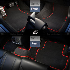 Juego de Alfombrillas de Lujo para Auto de 5 Piezas en Velour de Nailon Negro, 12 mm de Grosor, para Volante a la Derecha, Compatible con <span class=keywords><strong>Audi</strong></span> Q5 Q3 Q7 R8 TT A3 A5 A4 A1 A8 - Product Image 3