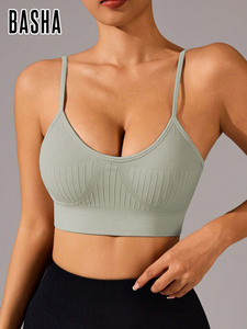 BASHAsports Beau soutien-gorge de sport absorbant les chocs à haute résistance dans le dos, sous-vêtements extensibles à haute élasticité, vêtements de fitness - Product Image 6