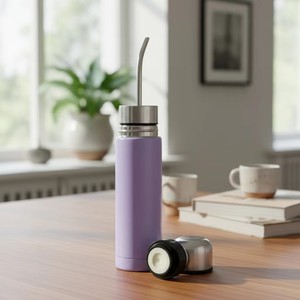IStapromo Gifts 304 Stainless Steel Insulated Large Capacity <b>Tumbler</b> <b>Straw</b> Vacuum Modern Fresh Style for Travel 6-12 Hours Therm - Product Image 6