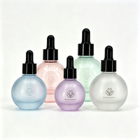 Bouteilles en verre vides personnalisables pour cosmétiques, sérums, huiles capillaires, avec compte-gouttes, en gros, colorées, 1oz, 2oz, 20ml, 30ml, 50ml