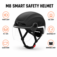 Casque de moto intelligent avec fonctionnalités d'IA, casque intelligent avec Bluetooth, homologué ECE 22.06, interphone Bluetooth Sena pour casque