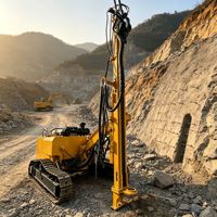 Foreuse à roche d'occasion JK590B 74KW, type chenillé, pour forage de 50m, pour mines, carrières et construction routière, foreuse DTH