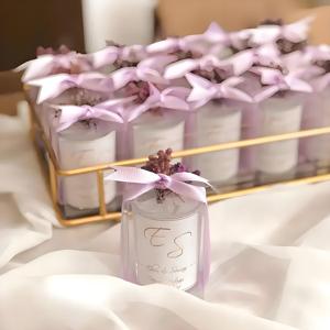 Lilin Kedelai Alami OEM Langsung dari Pabrik dalam Stoples Kaca dengan Label Kustom untuk Suvenir Pernikahan dan Hadiah Acara - Product Image 2