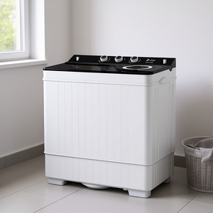Lavadora semiautomática de doble tina Sanyo de 26 libras con bomba de drenaje integrada para uso en apartamentos - Product Image 2
