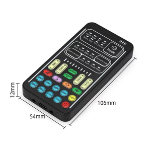 Carte son mini multifonctionnelle, 8 effets sonores de changement de <span class=keywords><strong>voix</strong></span> différents, mélangeur audio portable professionnel pour PC, ordinateur portable - Product Image 5