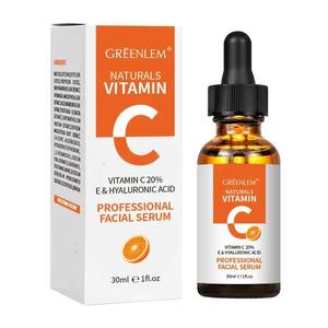 Sérum hydratant pour le visage à la vitamine C GREENLEM 30 ml, formule éclaircissante et hydratante en profondeur pour tous les types de peau, marque privée - Product Image 3