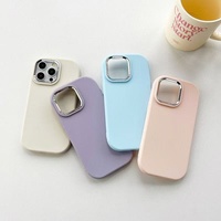 Casing HP Anti Benturan Berlapis Elektroplating TPU+PC untuk 17 Pro/15 Pro Max/14/13/12 dengan Warna Polos & Kustomisasi Trendi