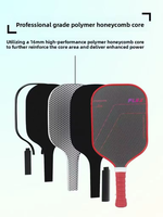 Ensemble de raquettes de pickleball en fibre de carbone T700 standard USAPA, noyau en nid d'abeille, cadre en fil de titane, raquette de pickleball professionnelle Omni