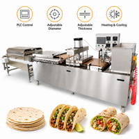 Machine automatique de fabrication de tortillas à diamètre et épaisseur réglables pour tacos et wraps