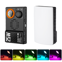 Rgb Video Studio Led Panel 25W Mini foco portátil y recargable, adecuado para todos los dispositivos