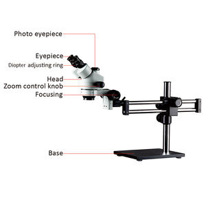 KUAIQU — caméra numérique VGA bleu <span class=keywords><strong>LED</strong></span>, <span class=keywords><strong>microscope</strong></span> trinoculaire stéréo optique, d'une lentille de 3,5 x-90x, fabrication professionnel, 20mp - Product Image 2