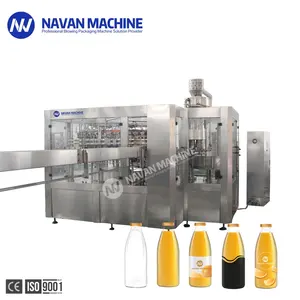 Sap Vulmachine In Kant-En-Klare Sap Drank Productielijn Automatische Glazen Pet Fles Sap Bottelmachine