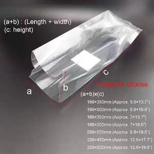 Customized multiple sizes high clarity Clear PP Material Mushroom Grow Spawn Bags With Filter made in China - Product Image 4