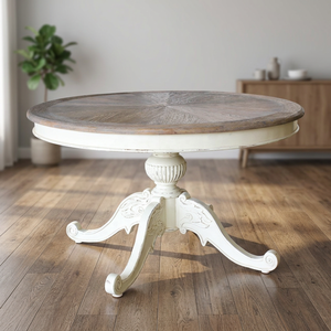 Antique Rustic Finished Solid Mahogany Wood <b>Dining</b> <b>Table</b> <b>Chairs</b> Set <b>Foldable</b> Modern Design Adjustable <b>Dining</b> Room House - Product Image 3