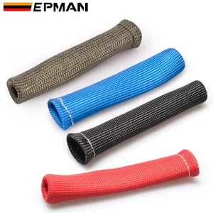 EPMAN High Performance Heat Protector Sleeve Spark Plug Wire Boots glass fiber titanium fiber EP-GT