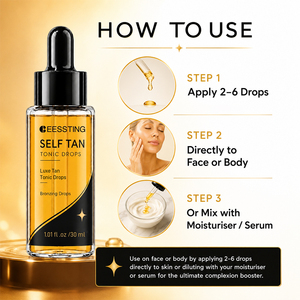 Gotas Autobronceadoras Faciales 5 en 1 de Marca Privada, Iluminadoras, Autobronceadoras, Hidratantes, 30 ml - Product Image 5