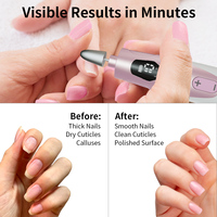 Lime à ongles électrique portable sans fil rechargeable, outil professionnel de manucure et pédicure pour usage domestique et en salon