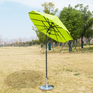 Sombrilla doble de doble cara con manivela para exterior, muebles de jardín, sombrilla de mercado con tres cabezales - Product Image 3