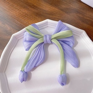 Nuevo Pasador de Pelo con Lazo de Tulipán, Accesorio para el Cabello para Bodas y Fiestas para Mujeres - Product Image 4