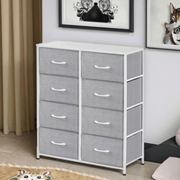 Armoire à tiroirs en fer moderne Armoire à godet en tissu non tissé Armoire pliante multicouche Armoire de rangement transfrontalière en usine