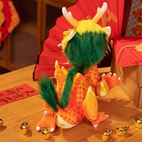 Jouet en peluche d'animal en peluche chaud de l'année du dragon chinois personnalisé populaire
