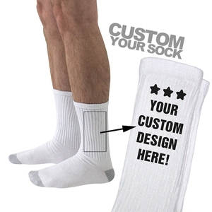 PAS DE quantité minimale de commande Nouveau DESIGN Oem Marque Conception Personnalisée Propre Logo Hommes Crew Chaussettes Privé Votre Étiquette Bambou Coton Homme Chaussette - Product Image 2