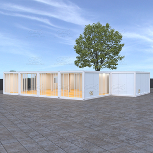 Casa Contenedor Prefabricada de Acero de 20 Pies y 40 Pies, Diseño Moderno, Impermeable, para Hoteles y Resorts, Modelo Blue Garden House - Product Image 4