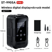 Portable numérique intelligent 12V 150psi pompe à Air ABS matériel sans fil rapide gonfler arrêt automatique pour voitures et vélos